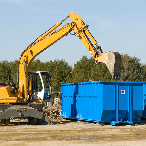 how does a residential dumpster rental service work in Rathbone New York